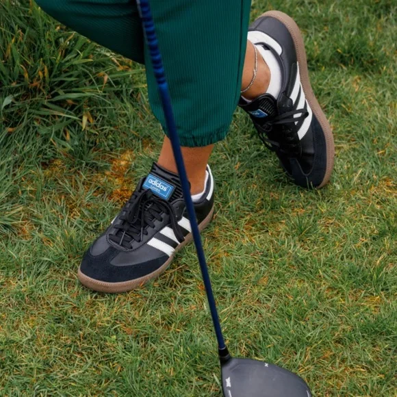 adidas Samba Golf Shoe Black Gum - Picture 3 of 12